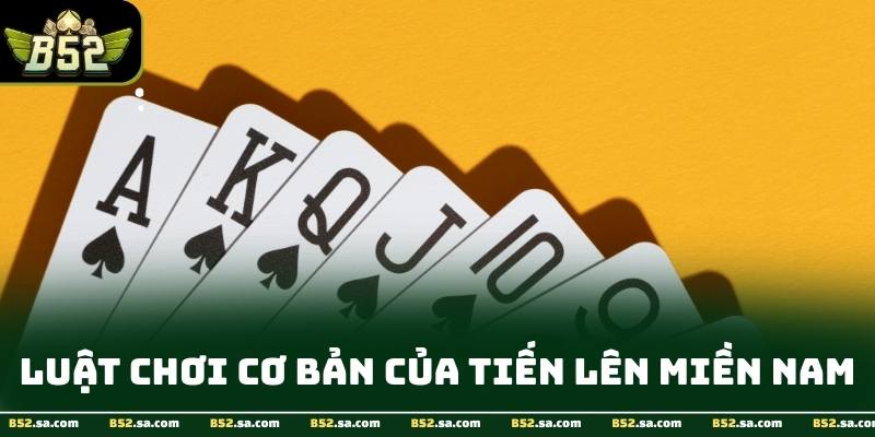 Giao diện tiến lên miền nam trực tuyến trên B52 với bàn bài trực quan và các lượt đánh hiển thị